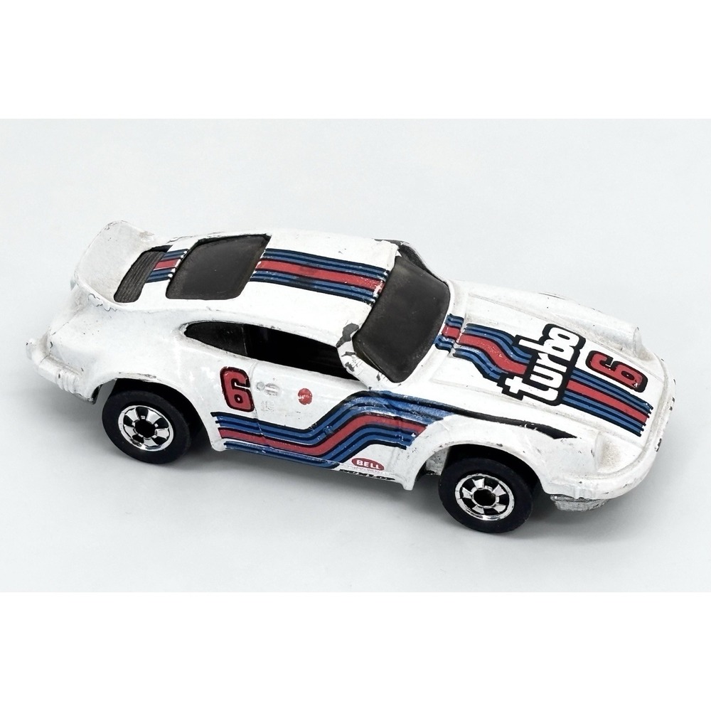 Vintage 1980 Hot Wheels P-911 Porsche Turbo 6 White Blackwall Hong Kong